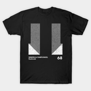 Simon & Garfunkel / Bookends / Minimalist Graphic Artwork Design T-Shirt